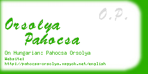 orsolya pahocsa business card